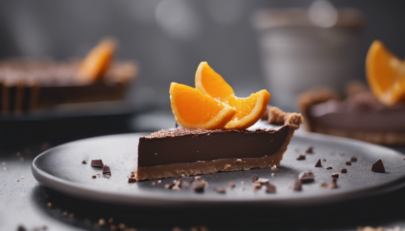 Raw Chocolate and Orange Tart