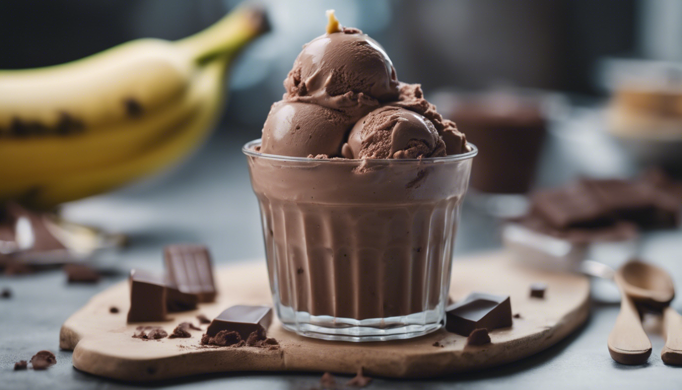 Raw Chocolate Banana Ice Cream