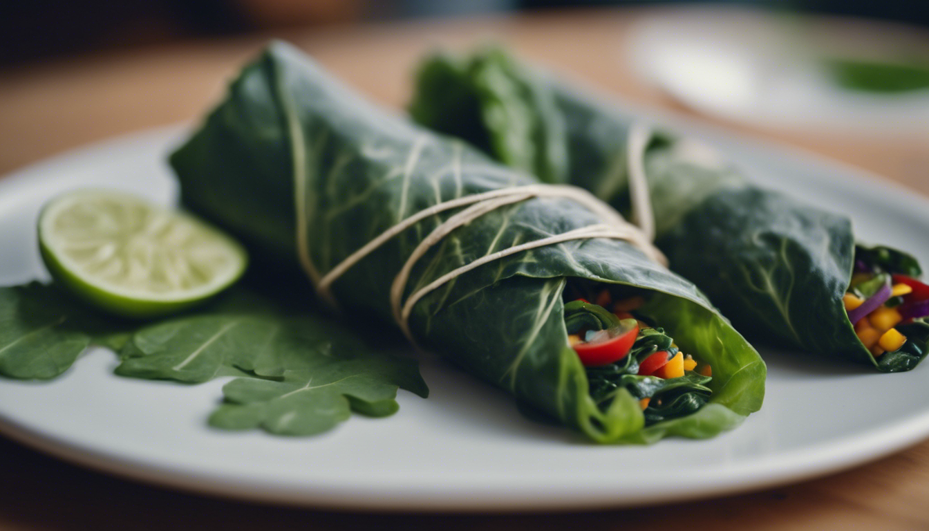 Raw Veggie Collard Wraps