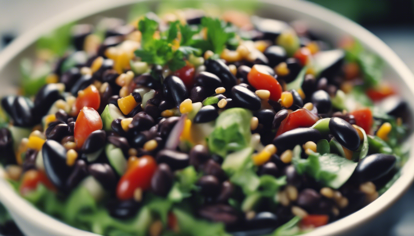 Sprouted Black Bean Salad