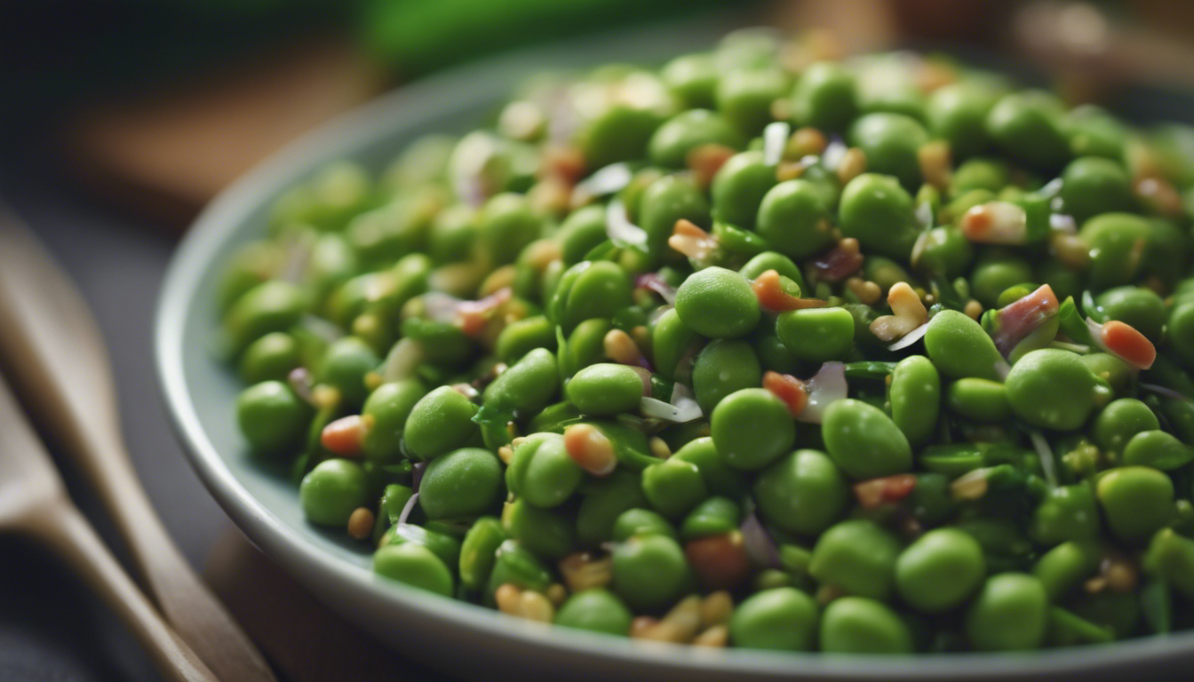 Sprouted Edamame and Pea Salad