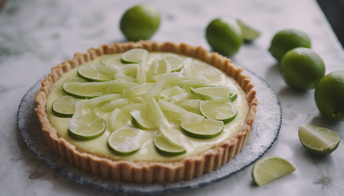 Raw Coconut and Lime Tart