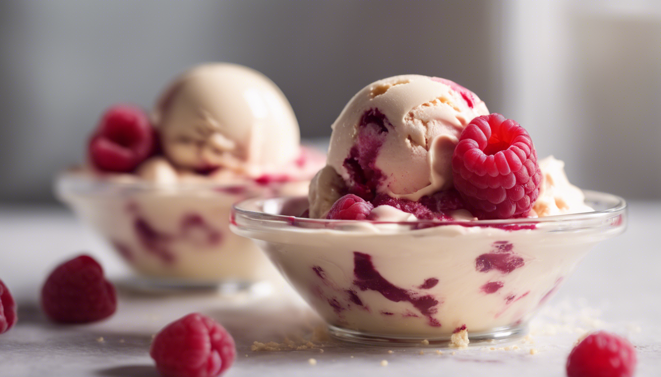 Raw Raspberry and Vanilla Ice Cream