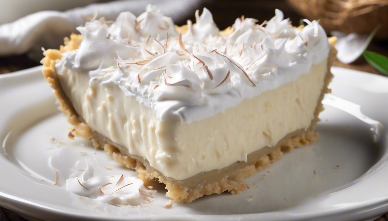 Raw Coconut Cream Pie