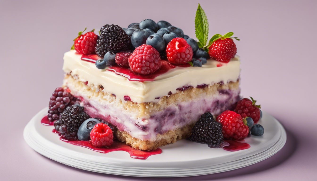 Raw Berry and Vanilla Cake