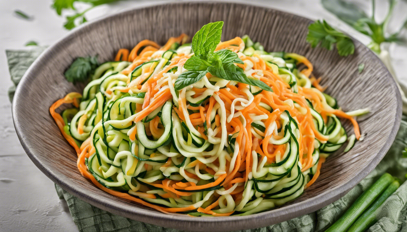 Raw Zucchini and Carrot Noodles
