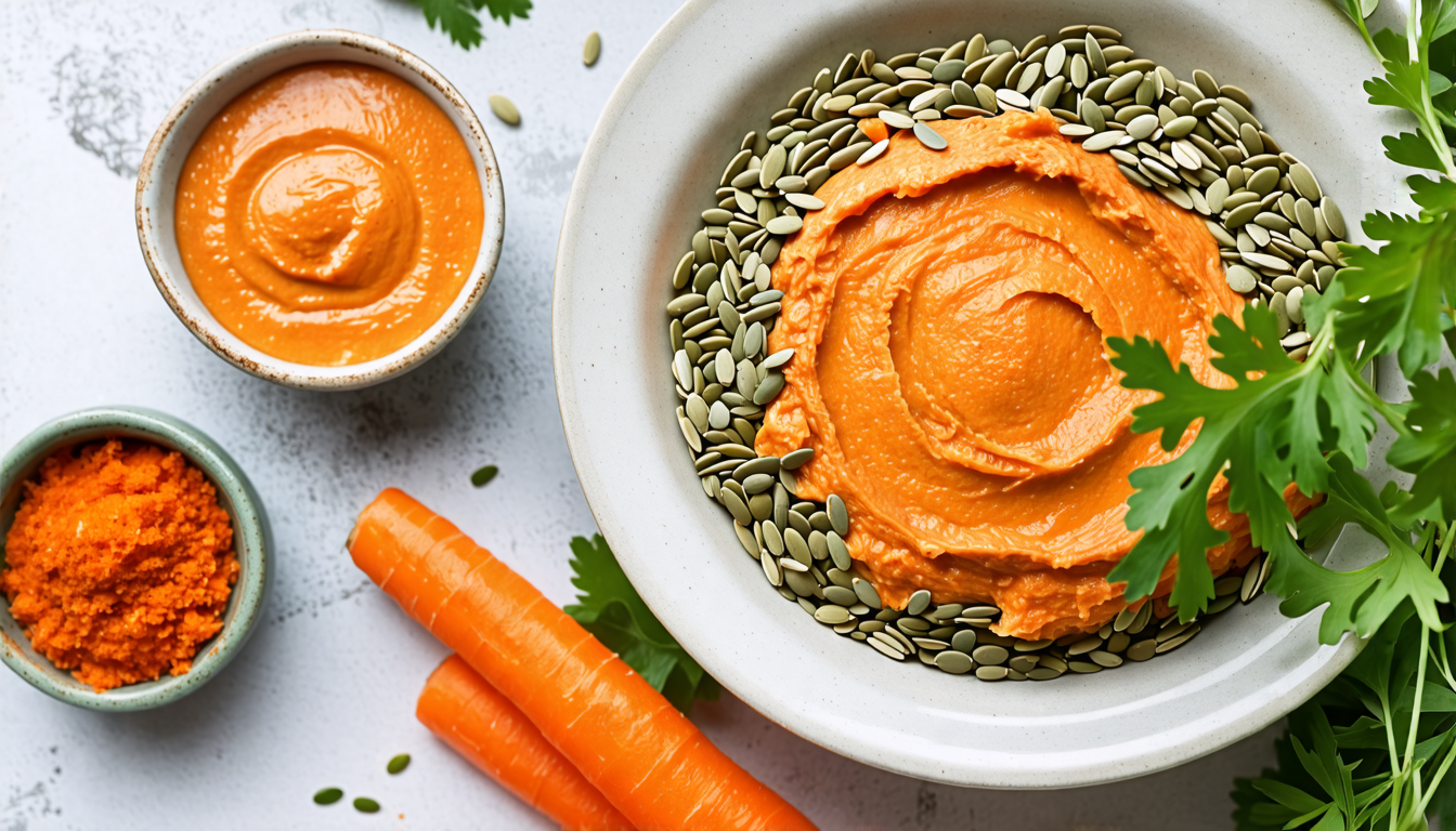 Raw Carrot and Sunflower Seed Pâté