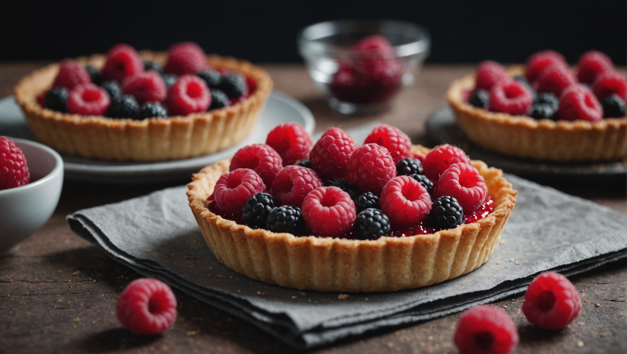 Raw Raspberry Tarts