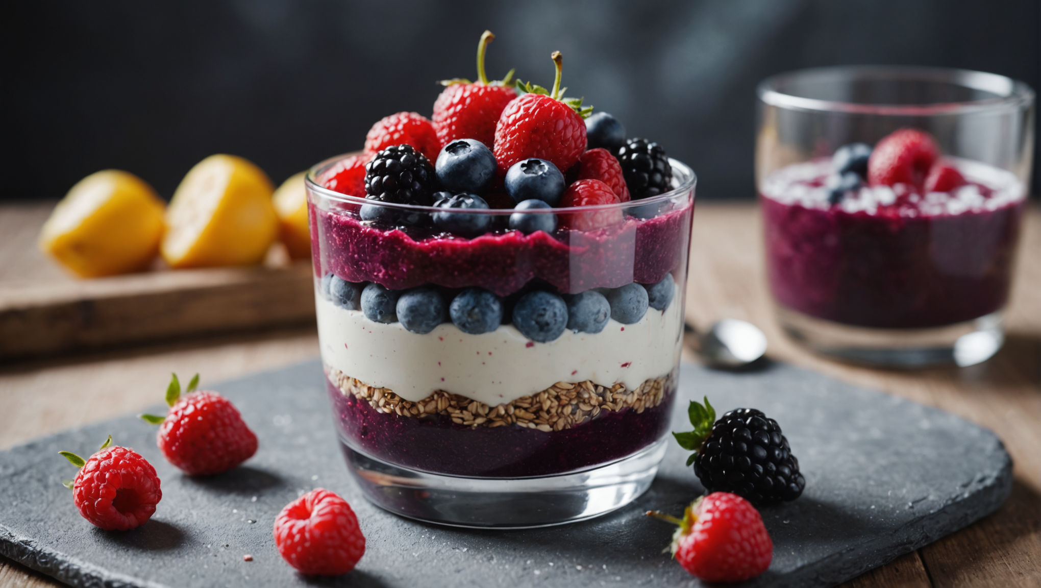 Raw Berry and Chia Parfait