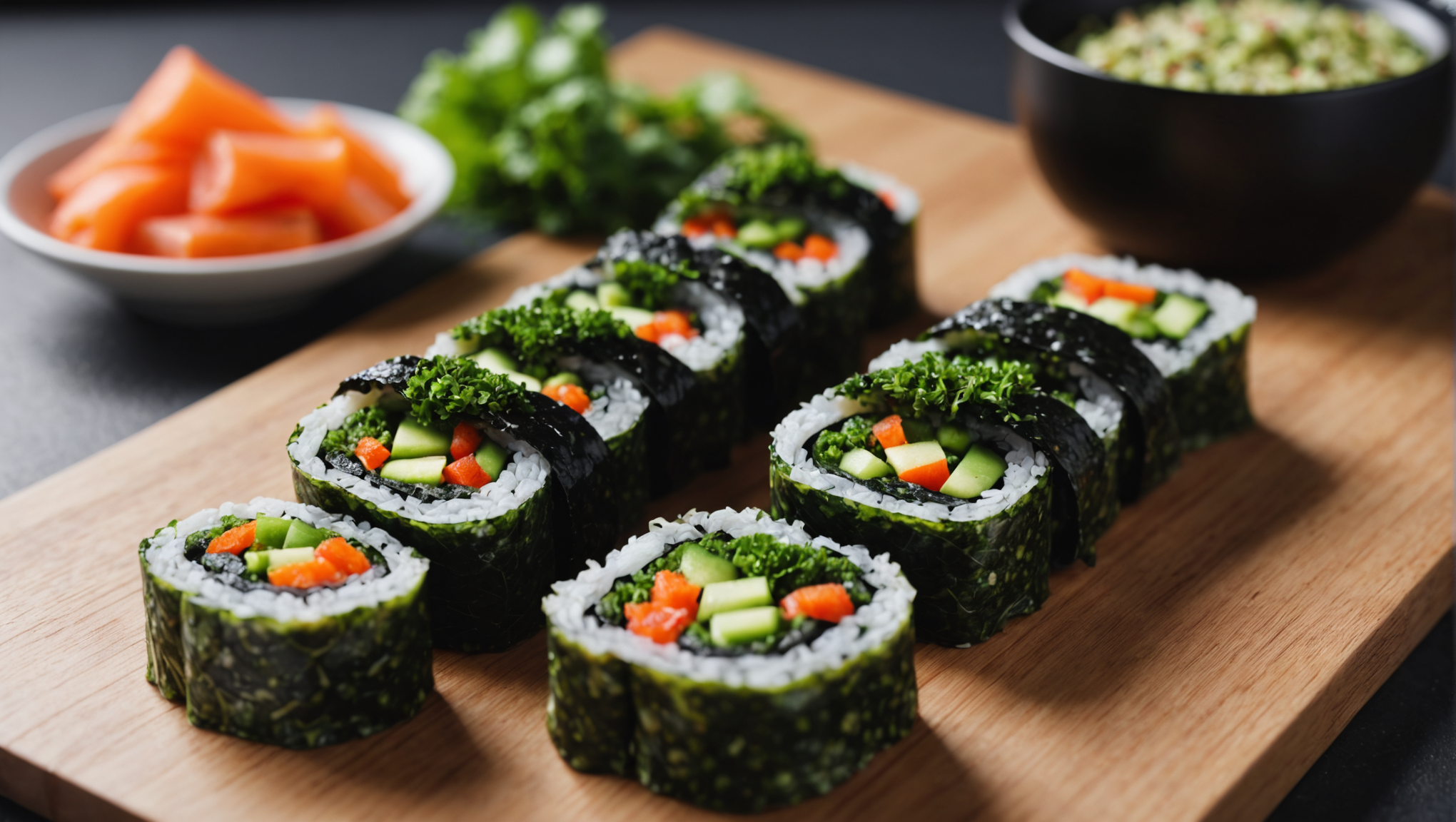 Raw Vegetable Nori Rolls